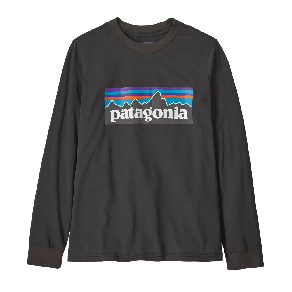 Patagonia®大童款Long-Sleeved P-6 Logo T-Shirt 有機棉長袖上衣| Pro