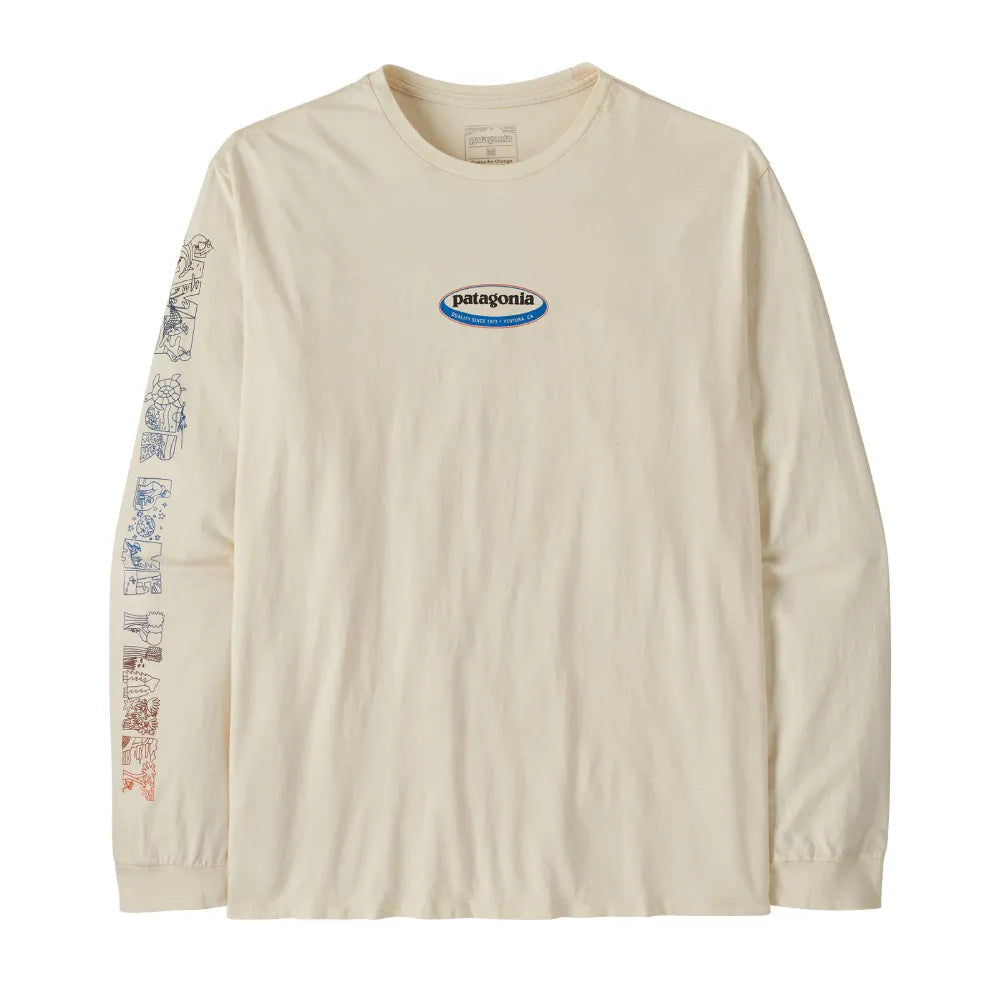 Patagonia®男款L/S Long Way Round Organic T-Shirt 有機棉長袖上衣