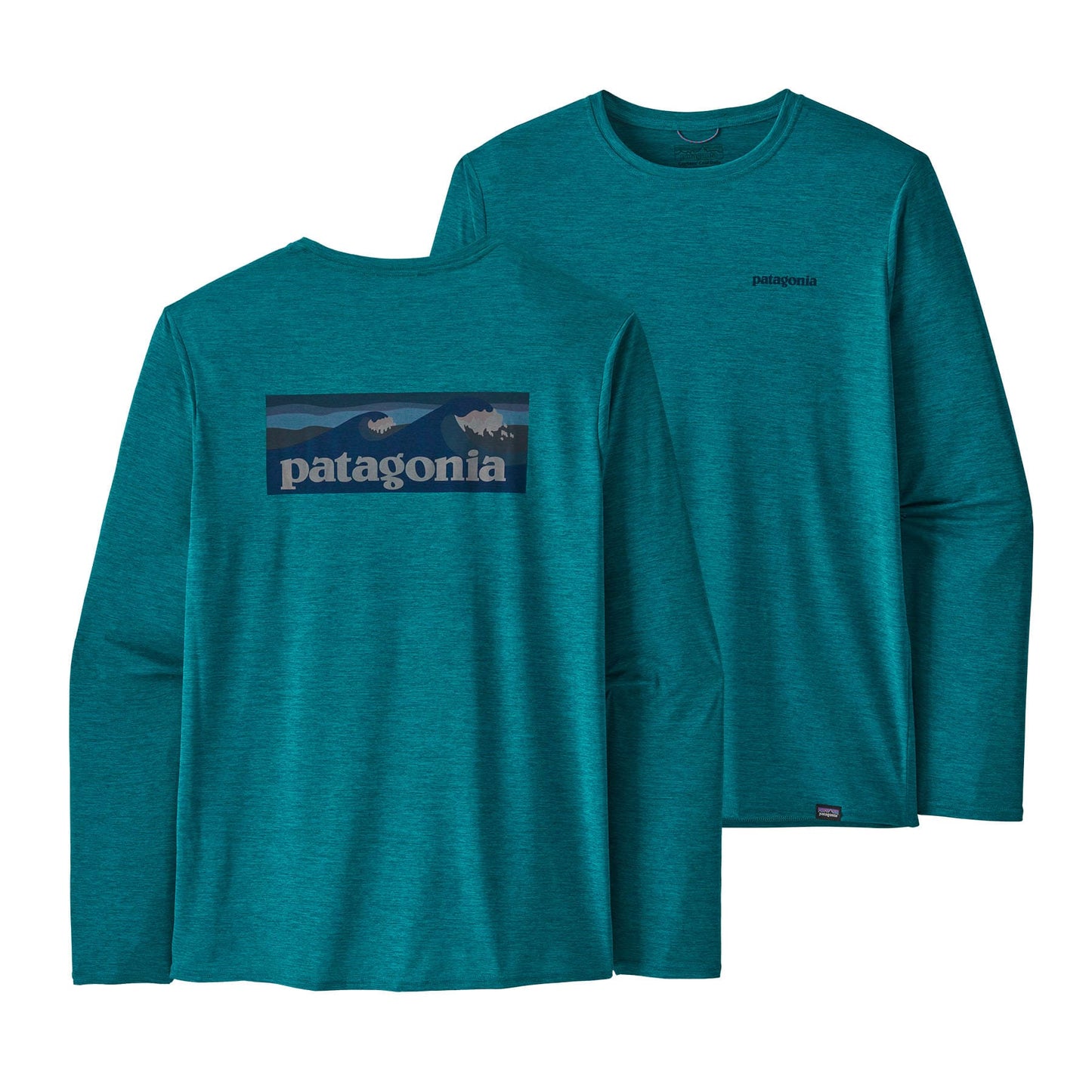 Patagonia®男款 Long-Sleeved Capilene® Cool Daily Graphic Shirt - Waters