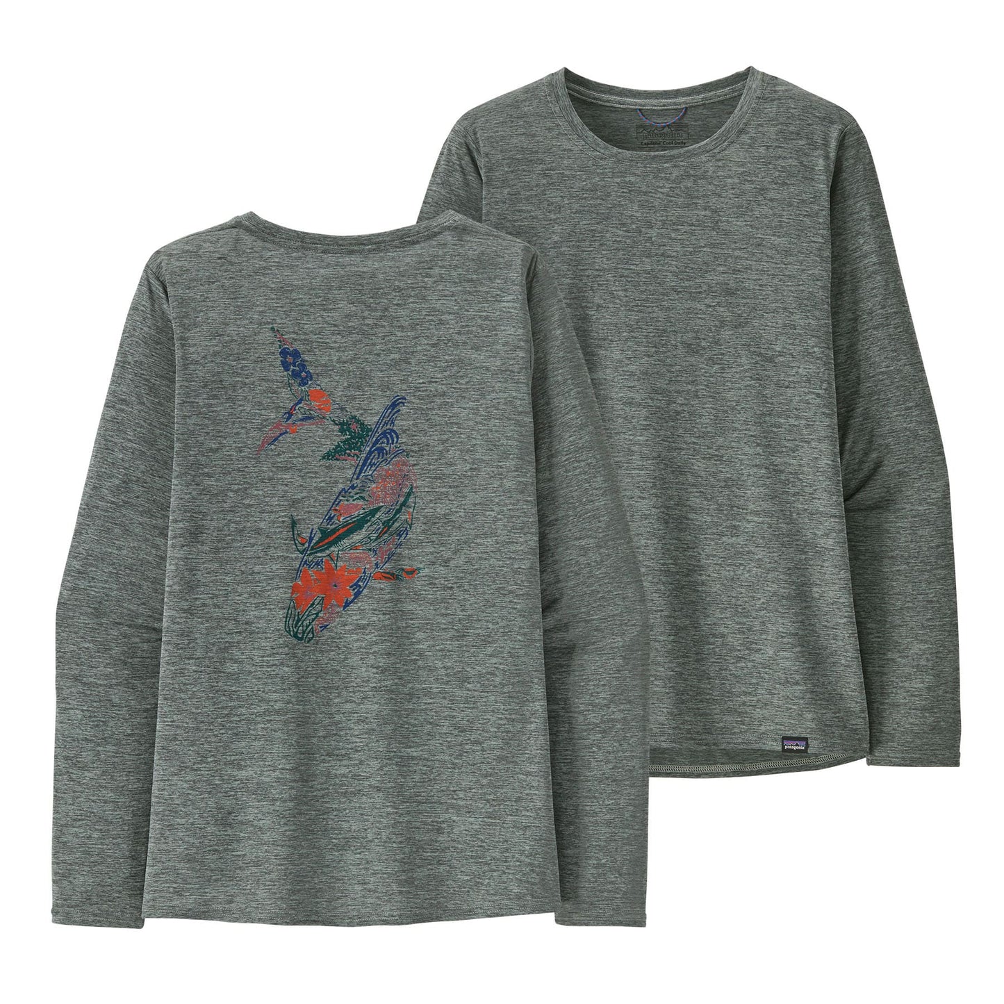 Patagonia®女款 Long-Sleeved Capilene® Cool Daily Graphic Shirt - Waters