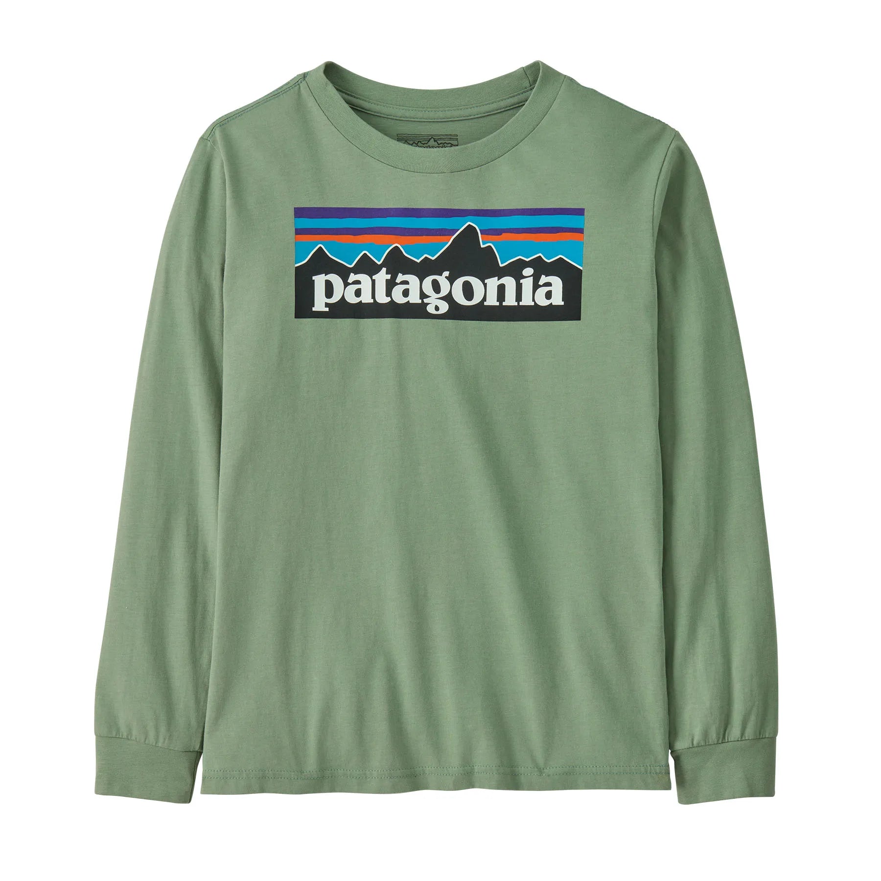 Patagonia®大童款Long-Sleeved P-6 Logo T-Shirt 有機棉長袖上衣| Pro