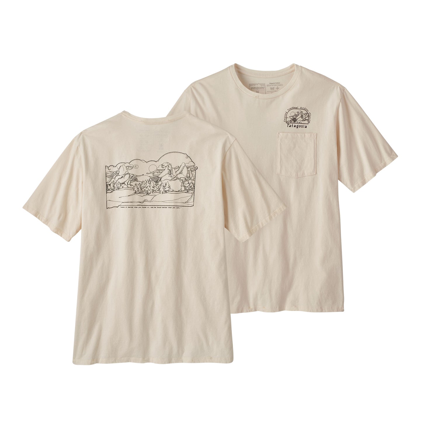 Patagonia®男款 Lost and Found Organic Pocket T-Shirt