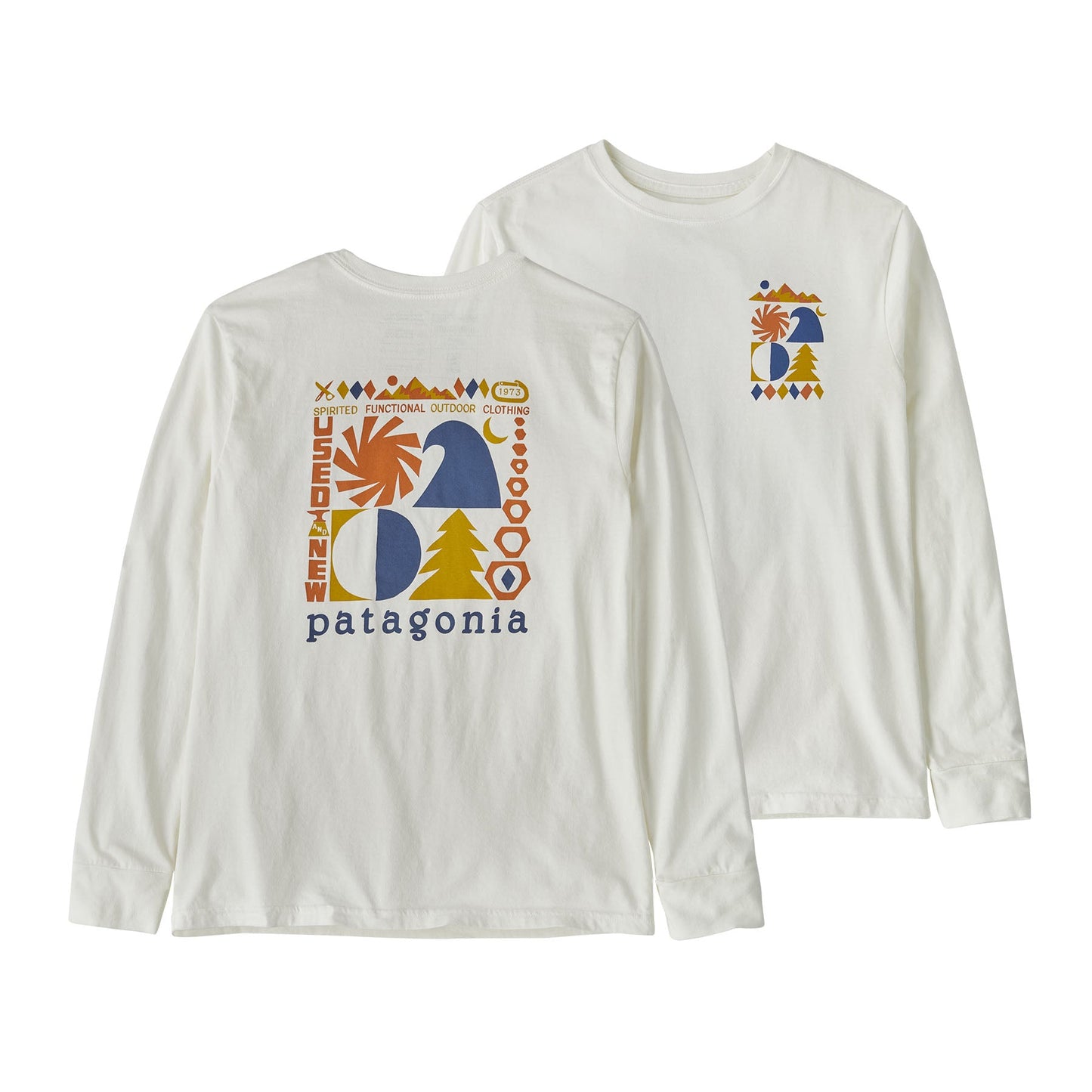 Patagonia®大童款 Long-Sleeved Regenerative Organic Certified™ Cotton Graphic T-Shirt