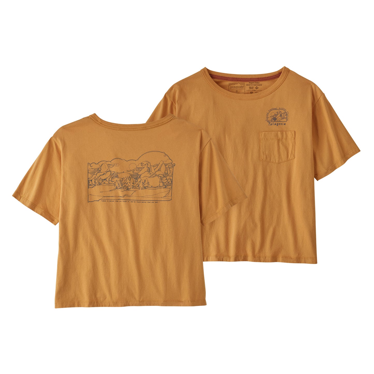 Patagonia®女款 Lost and Found Organic Easy Cut Pocket Tee