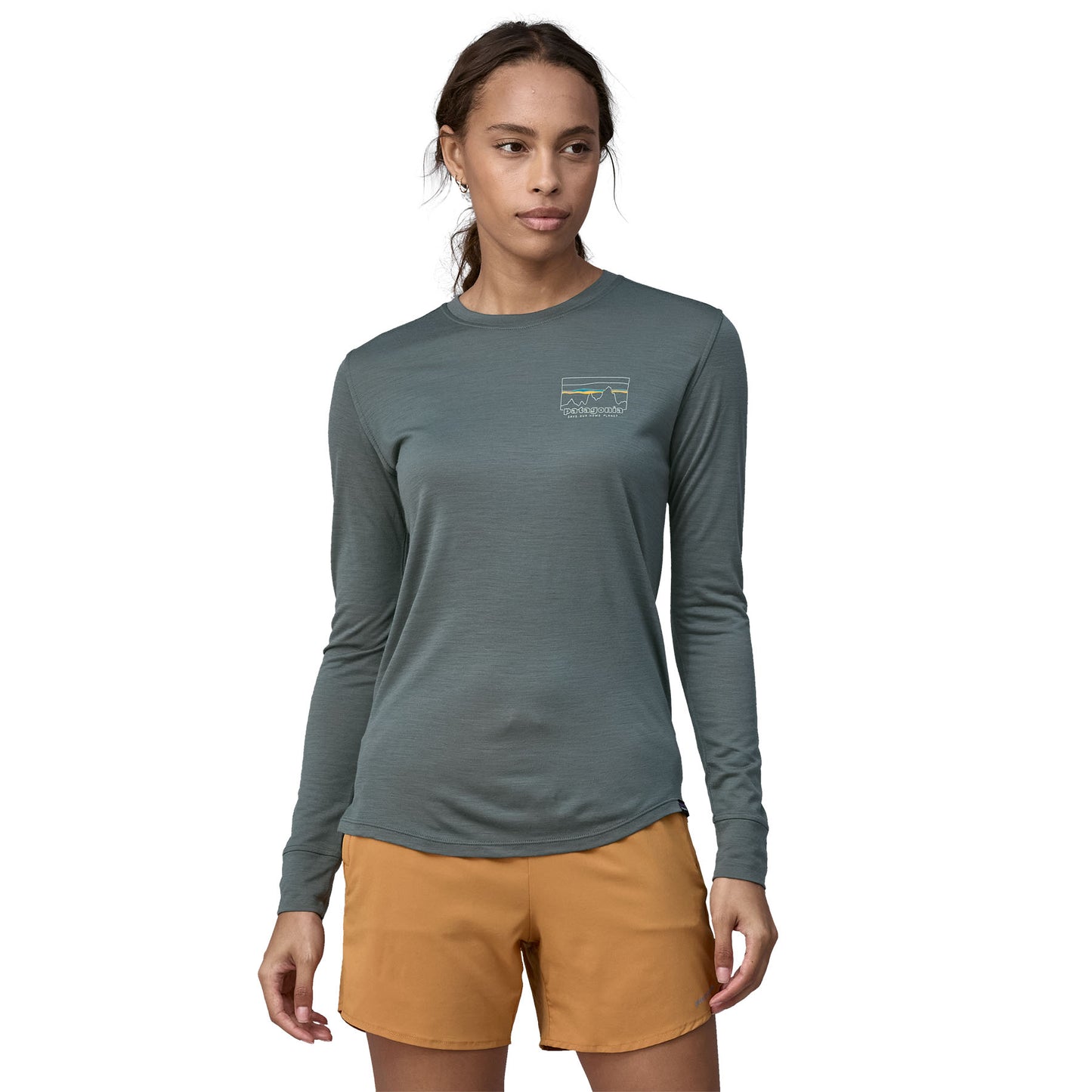 Patagonia®女款 Long-Sleeved Capilene® Cool Merino Graphic Shirt